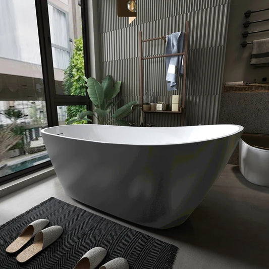 59" x 30" Freestanding Tub Matte Gray Acrylic Freestanding Bathtub Soaking Bath Tub A29 329R-59MGY By SOTUBX  4.5  Rated 4.5 out of 5 stars. 2 Reviews