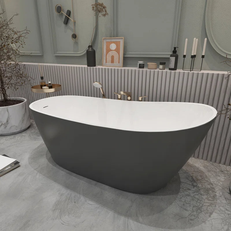 59" x 30" Freestanding Tub Matte Gray Acrylic Freestanding Bathtub Soaking Bath Tub A29 329R-59MGY By SOTUBX  4.5  Rated 4.5 out of 5 stars. 2 Reviews
