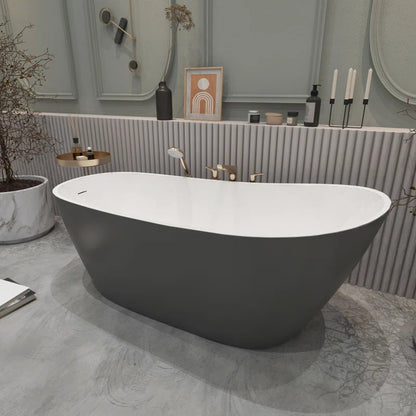 59" x 30" Freestanding Tub Matte Gray Acrylic Freestanding Bathtub Soaking Bath Tub A29 329R-59MGY By SOTUBX  4.5  Rated 4.5 out of 5 stars. 2 Reviews