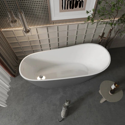 59" x 30" Freestanding Tub Matte Gray Acrylic Freestanding Bathtub Soaking Bath Tub A29 329R-59MGY By SOTUBX  4.5  Rated 4.5 out of 5 stars. 2 Reviews