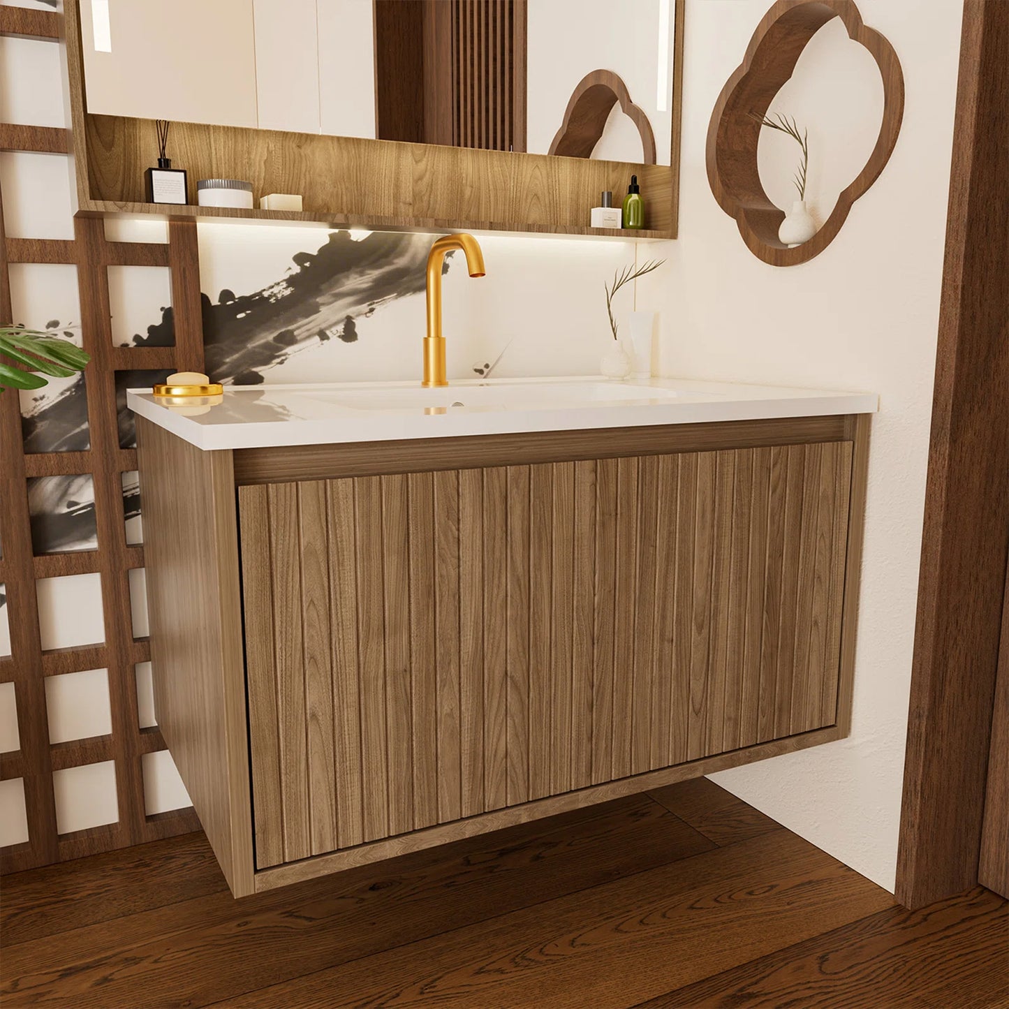 Bathroom Vanity Cabinet Without Ceramic Sink By Ebern Designs