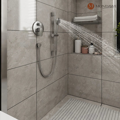 Calliope Wall Mounted 2-Function Retro Pressure-Balanced Shower System with 3 Setting Handheld MD-A3816-BN By mondawe  4.7  Rated 4.7 out of 5 stars. 69 Reviews