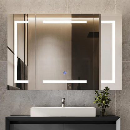 Dorla 39.4'' W 23.6'' H Surface Frameless Medicine Cabinet Mirror 2 Adjustable By Wrought Studio™  4.8  Rated 4.8 out of 5 stars. 29 Reviews