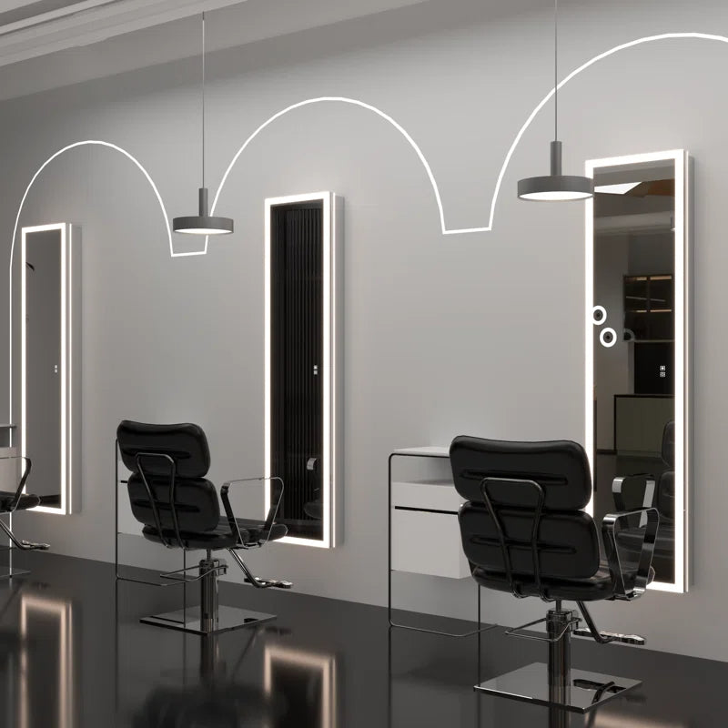 Full-Length LED Mirror Cabinet With Built-In Outlet & USB Smart Medicine Cabinet With Front&Backlit Lights Surface Mount Or Recessed