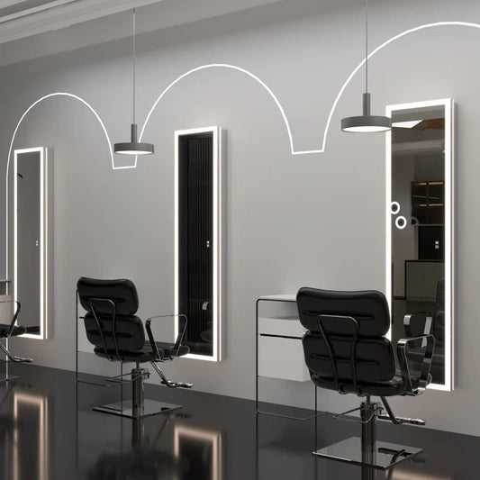 Full-Length LED Mirror Cabinet With Built-In Outlet & USB Smart Medicine Cabinet With Front&Backlit Lights Surface Mount Or Recessed