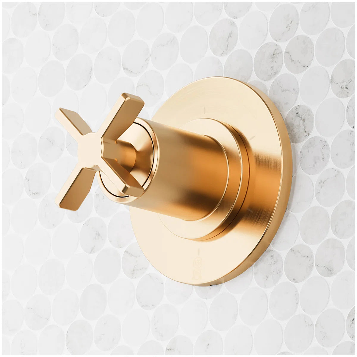 Vassor Thermostatic Shower System With Slide Bar and Hand Shower - Brushed Gold 498398 By Signature Hardware